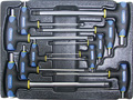 Набор Т-образных шестгранных ключей с пластиковой рукояткой 10пр. в ложементе в Смоленске